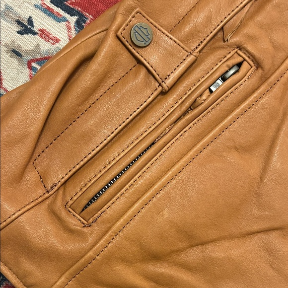 NWT Harley-Davidson Women's Pursuit Triple Vent Leather Jacket - Picture 3 of 16